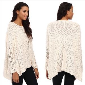 Free people knit bell sleeve sweater